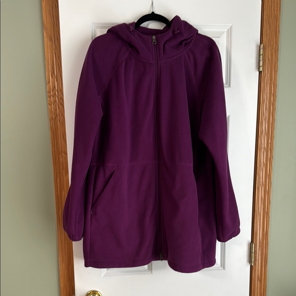 Duluth Trading Co Rich Purple Fleece Jacket XXL